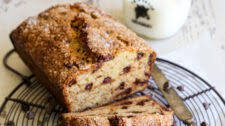 Sour Cream Chocolate Chip Banana Bread