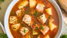 Spanish Salmon & Vegetable Stew | Marmitako de Salmon