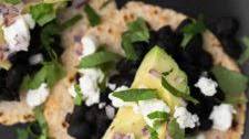 Spiced Black Bean Tacos with Avocado and Goat Cheese