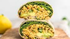 Spicy Chickpea Wraps with Spinach and Avocado