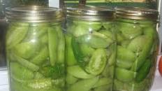 Spicy Green Tomato Pickles