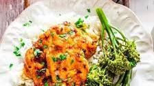 Spicy Honey Garlic Chicken Thighs
