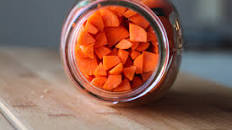 Spicy Lacto-Fermented Carrot Sticks