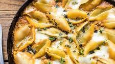 Spicy Pumpkin and Pesto Cheese Stuffed Shells