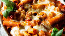 Spicy Sausage Pasta Bake