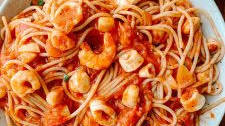 Spicy Seafood Pasta (Gluten Free, Dairy Free)