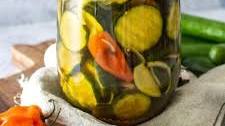 Spicy Sweet Refrigerator Pickles