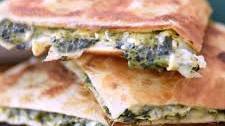 Spinach Artichoke Quesadillas