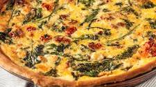 Spinach, Tomato, and Goat Cheese Quiche
