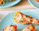 Spinach and Cheese Stuffed Mini Peppers