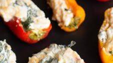Spinach and Cheese Stuffed Peppers