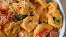 Spinach and Ricotta Tortellini with Creamy Tomato Sauce