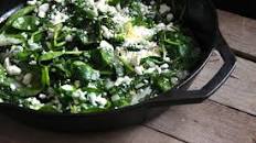Spinach with Feta & Lemon