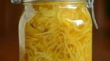 Spiralized Pickled Golden Beets with Ginger
