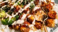 Sticky Chicken Rice Bowls