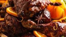 Sticky Glazed Christmas Chicken