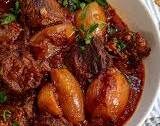 Stifado: Greek Beef Stew with Shallots