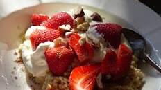 Strawberry & Apple Budwig Linseed Breakfast (or Dessert)