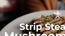 Strip Steak with Mushroom Risotto
