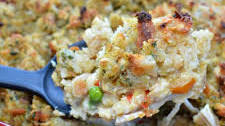 Stuffing Topped Chicken Pot Pie