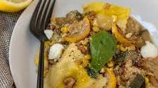 Sweet Corn Ravioli with Brown Butter Lemon Sauce