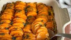 Sweet Potato Gratin with Sage-Butter and Thyme