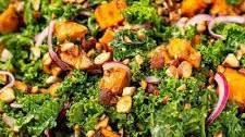 Sweet Potato Kale Salad With Lemon Tahini