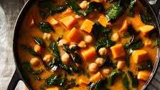 Sweet Potato Stew With Chickpeas & Hardy Greens
