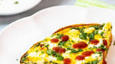 Sweet Potato and Baby Spinach Frittata