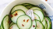 Sweet and Sour Asian Pickled Cucumbers