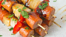 Sweet and Sour Kielbasa Kabobs