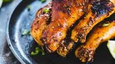 Sweet and Spicy Drumsticks (with baked Spicy Fries!)