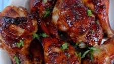 Sweet and spicy roasted chicken drumsticks