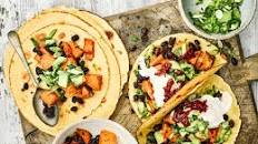 Sweet potato and black bean tacos