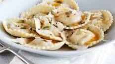Sweet potato & goat's cheese ravioli