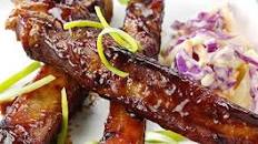 Teriyaki garlic glazed BBQ ribs recipe