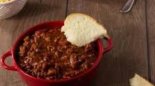The BEST Bacon Beef and Beer Chili!!