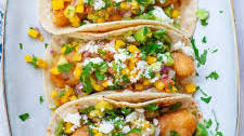 The Best Fish Tacos with Mango Salsa (video)