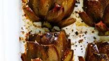 The Most Amazing Roasted Artichokes