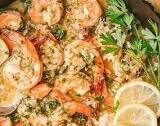 The Most Delicious Garlic-Butter Shrimp Scampi