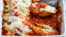 Three Cheese Stuffed Shells with Spinach