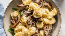Tortellini with Mushrooms, Butter, and Parmesan