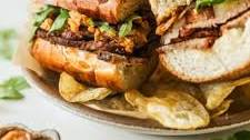 Tri-Tip Sandwiches with Fried Onions & Garlic Aioli
