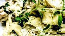 Truffle Tortellini With Chicken and Mushrooms