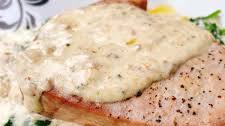 Tuna Steaks with Garlic-Herb Cream Sauce