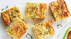 Tuna and zucchini slice