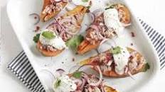 Tuna sweet potato jackets