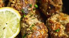 Turkey Meatballs with Lemon Rosemary Sauce