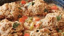 Turkey Skillet Pie with Whole-Grain Buttermilk Biscuits