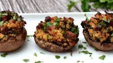 Turkey & Spinach Stuffed Mushrooms